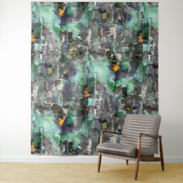 Färgad fejkad sten dominerade grönt av mynta till