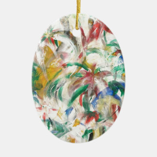 Färgad Fingercolor Art Julgransprydnad Keramik