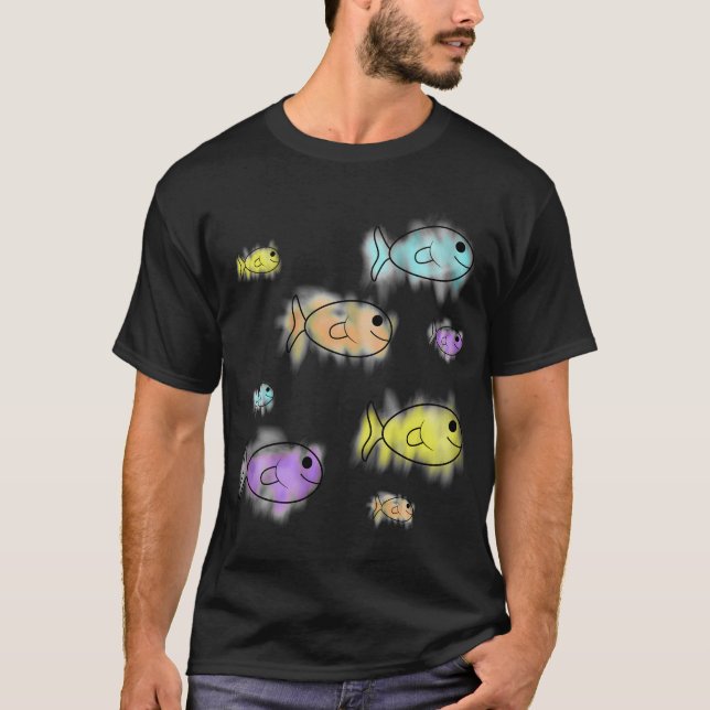 Färgad Fisk T Shirt (Framsida)