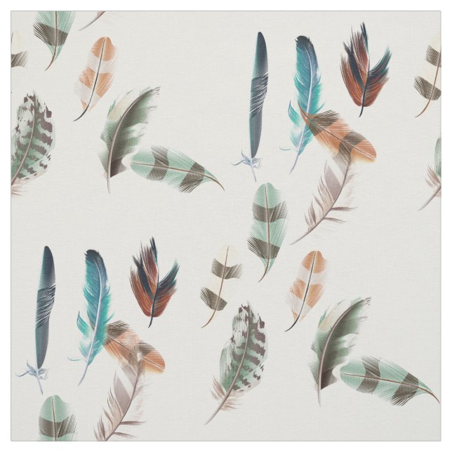 Färgad fjädrar tyg (Provkarta)