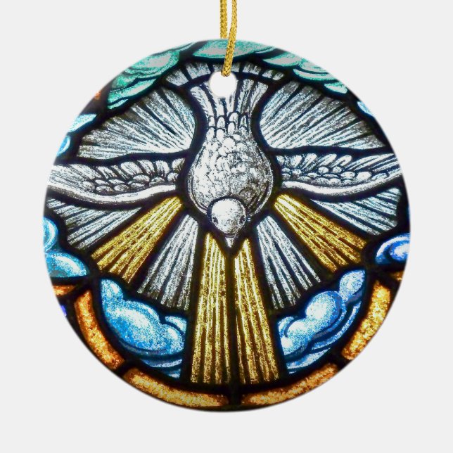 Färgad fönsterduva Ornament (Framsidan)