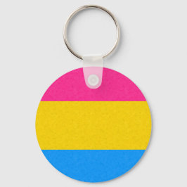Färgad för Pansexual Pride Flagga Nyckelring
