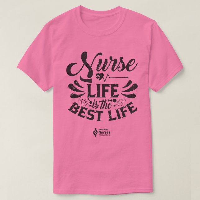 Färgad för sjukförsäkring Life Light T Shirt (Design framsida)