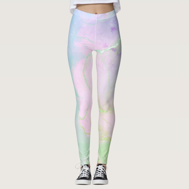 Färgad för vacker ljus Pastel Leggings (Framsida)