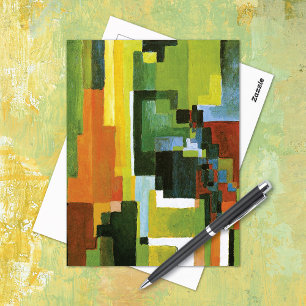 Färgad Forms Abstrakt August Macke Vykort