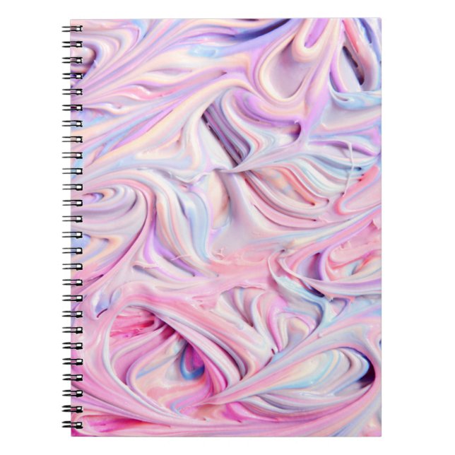 Färgad Frosting Swirl Anteckningsbok (Framsidan)