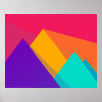 Färgad Geometriska trianglar och pyramider