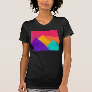 Färgad Geometriska trianglar och pyramider Tröja