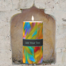 Färgad Glas i Vågar - Din text på