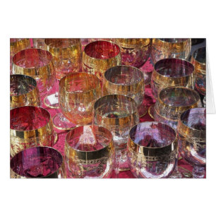 Färgad Glass Hälsningskort
