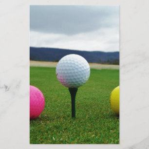 Färgad Golf Bollar, bergsgaranti Brevpapper