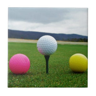 Färgad Golf Bollar, bergsgaranti Kakelplatta
