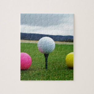 Färgad Golf Bollar, bergsgaranti Pussel