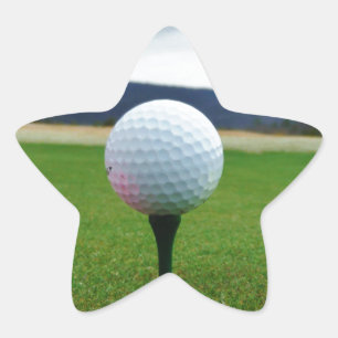 Färgad Golf Bollar, bergsgaranti Stjärnformat Klistermärke