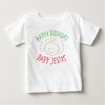 Färgad Grattis på födelsedagen Baby Jesus - jul