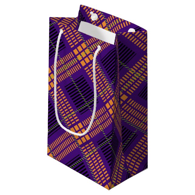 FÄRGAD HALLOWEEN PLAID MÖNSTER (Framsidan Vinklad)