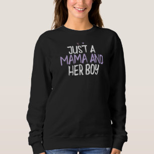 Färgad Heart bara en Mamma och hennes pojke som sä T Shirt