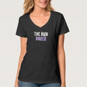 Färgad Heart Bun Baker som säger T Shirt