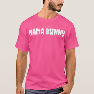 Färgad Heart Funny Mamma Bunny Sstickande T-Shirt