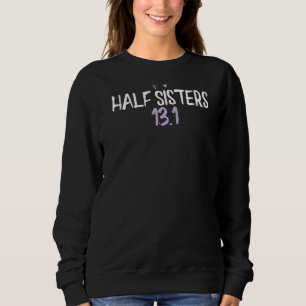 Färgad Heart Halv Sisters 13 1 Skakande skämt T Shirt