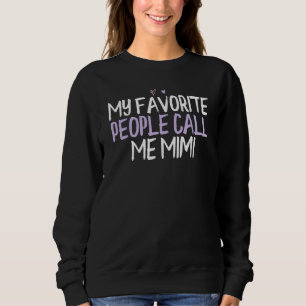 Färgad Heart Mina favoriter kallar mig Mimi say T Shirt