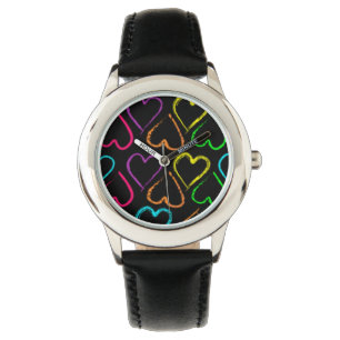 Färgad Hearts Watch Armbandsur