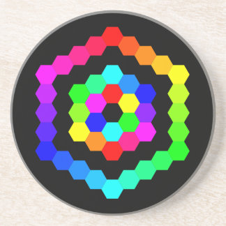 Färgad Hexagon Underlägg Sandsten