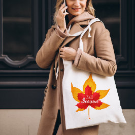 Färgad höst löv Tote Bag Tygkasse