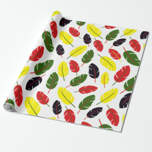 Färgad Hösten Löv mönster Wrapping Papper Presentpapper