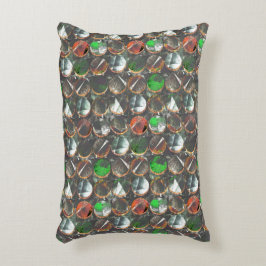 FÄRGAD i MÖRK STRUKTUR Prydnadskudde