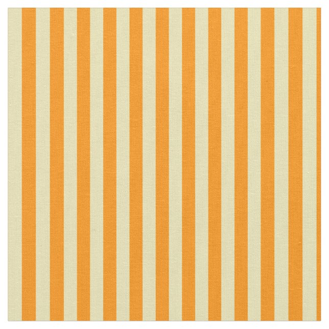Färgad i Orangen Tan & Mörk Lintrad/Stripe Mönster Tyg (Närbild)