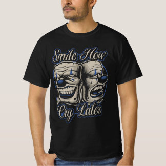 " Färgad Illustration Masks Chicano Tattoo" T Shirt