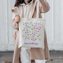 Färgad kärlek-hjärtan former Tote Bag
