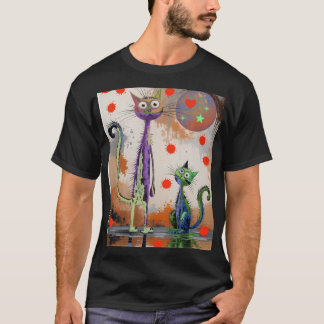 färgad kattunge t shirt