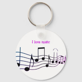 Färgad klass musikaliska nyckelkedjan nyckelring