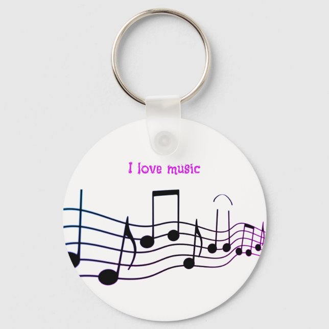 Färgad klass musikaliska nyckelkedjan nyckelring (Framsida)