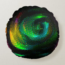 Färgad konstig spiral med tidningspapper som påver