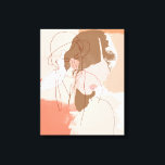 Färgad kontur, Female Porträtt Canvastryck<br><div class="desc">Målat Porträtt I senast i juni Erica Vess. | 142233GG</div>