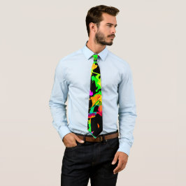 Färgad lågor slips