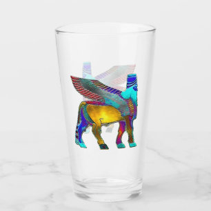 Färgad Lamassu Glass Kopp