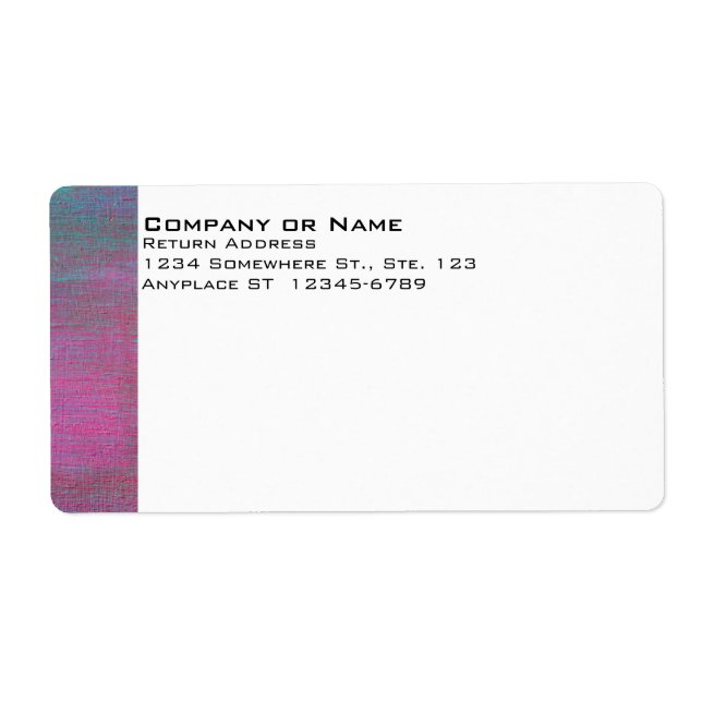 Färgad leveransetikett fraktsedel (Framsidan)