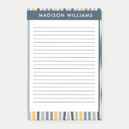Färgad Linjer anteckningar Post-it Block