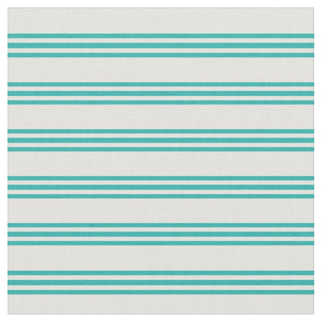 Färgad Linjer för lätt cyan- och Light Sea Grönt Tyg (Närbild)