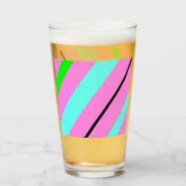 Färgad linjer glaskopp