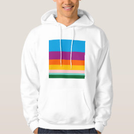 Färgad linjer hoodie