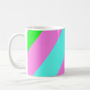 Färgad linjer kaffemugg