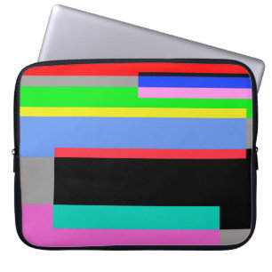 Färgad linjer laptop fodral