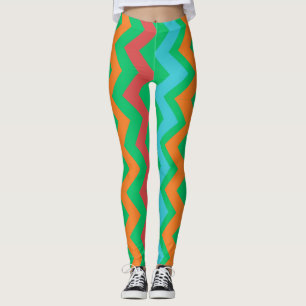 färgad linjer leggings