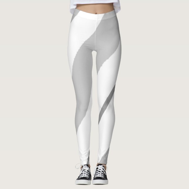 Färgad linjer leggings (Framsida)