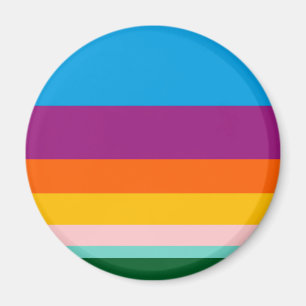 Färgad linjer magnet